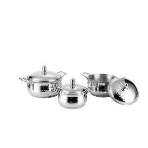Hammered Euro Cookware 3 Pcs