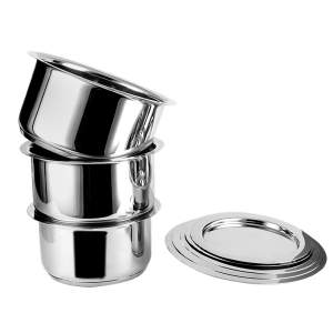 INDUCTION TOPE WITH COVER - 3 PCS